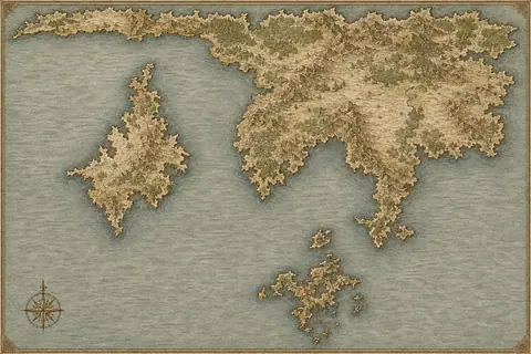 世界地图 · 古地图风格